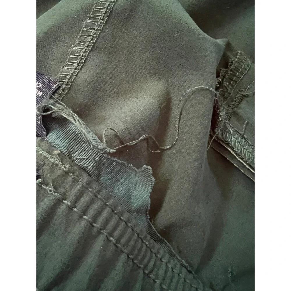 Lands End Swim Trunks Forest Green Elastic Waist Drawstring XL